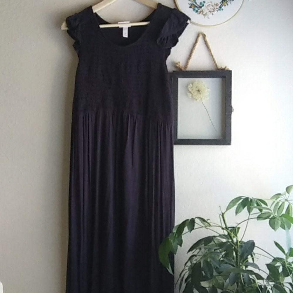 Isabel and Ingrid Navy Blue Maternity Dress